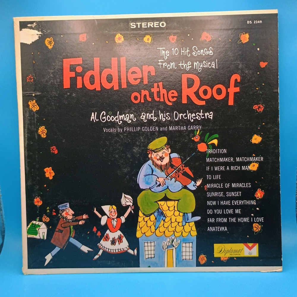 Fiddler on the Roof Al Goodman Orchestra Diplomat Records Vinyl LP DS 2349